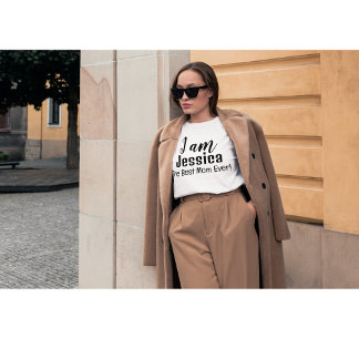 Jag är Jessica The Best Mamma någonsin Personlig T Shirt