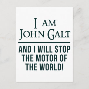 Jag är John Galt Vykort