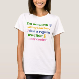 Jag är Jorden Loving Teacher Earth Day T Shirt