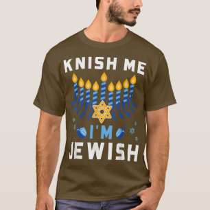 Jag är judisk Lycklig Hanukkah Funny Chanukah T Shirt