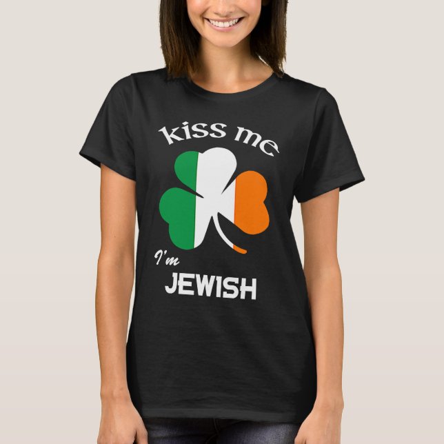 Jag är judisk Shamrock St patrick's day T Shirt (Framsida)