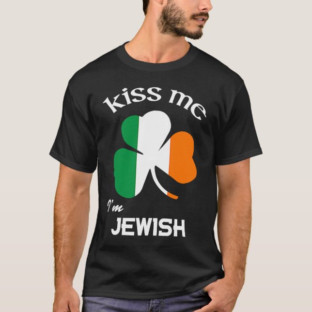 Jag är judisk Shamrock St patrick's day T Shirt (Framsida)