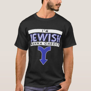 Jag är judisk Wanna Check Funny Circumcision T Shirt