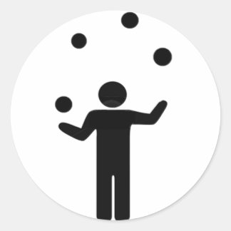 "Jag är juggler!" Fäst Runt Klistermärke