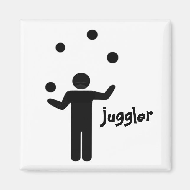 "Jag är juggler!" Magnet (Framsidan)