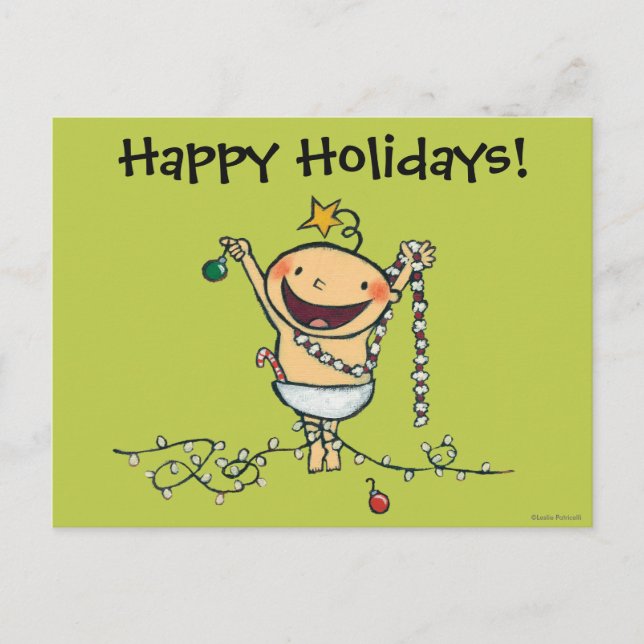 Jag är Julgran! Helg Vykort (Framsida)