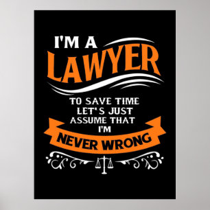Jag är jurist, jag har aldrig fel poster