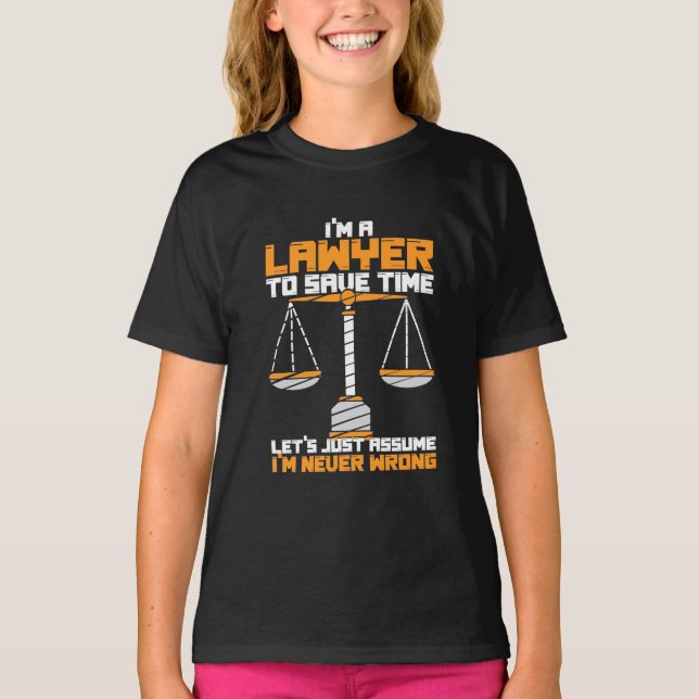 Jag är jurist till Spara. T Shirt (Framsida)