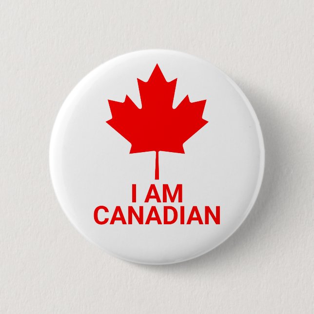 Jag Är Kanadensare ,kanada,kanadensare,stolt,natio Knapp (Framsida)