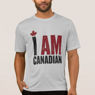 Jag är kanadensisk - Patriotic Påstående & Maple l T Shirt