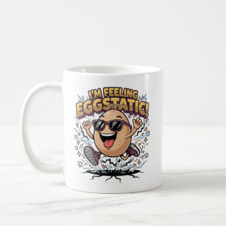 Jag är kände eggstatisk – Rolig ägg-pjäs tecknad f Kaffemugg