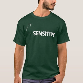 Jag är känslig rolig personlighetskaraktärsreferen t shirt