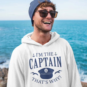 Jag är kapten hoodie