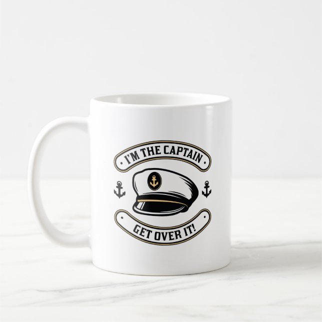 Jag är kapten kaffemugg (Vänster)