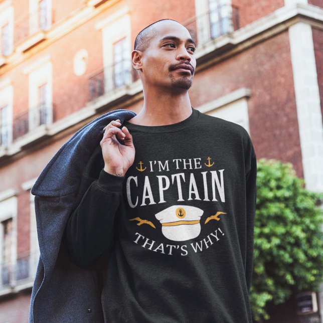 Jag är kapten lång ärmad tröja (captain sweatshirt)