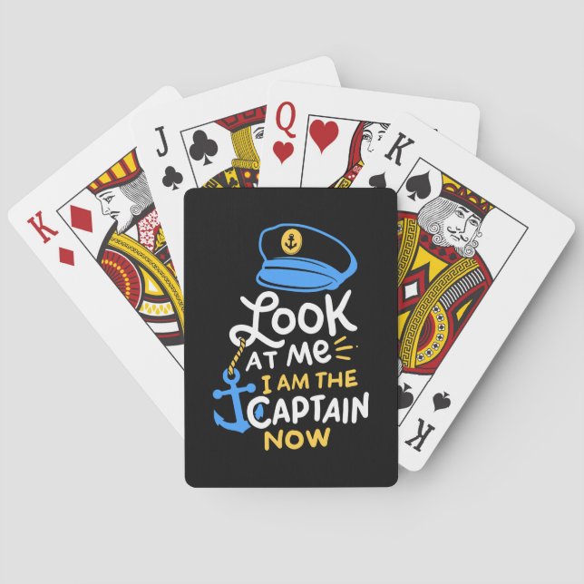 Jag Är Kapten Nu Boende Kapten Present Casinokort (Baksidan)