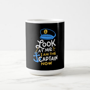 Jag är kapten som nu sjösätter kapten Gift Kaffemugg