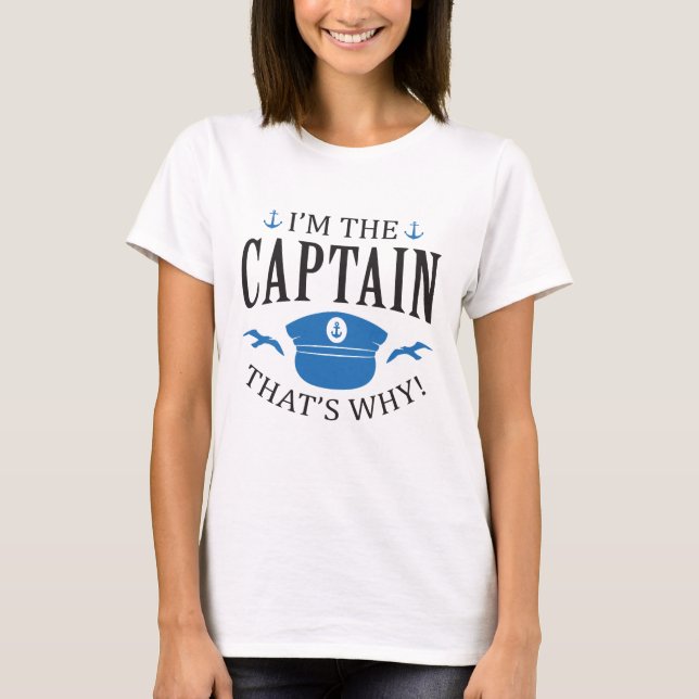 Jag är kapten t shirt (Framsida)