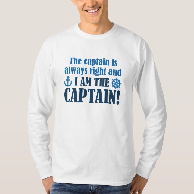 Jag är kapten t shirt (Framsida)