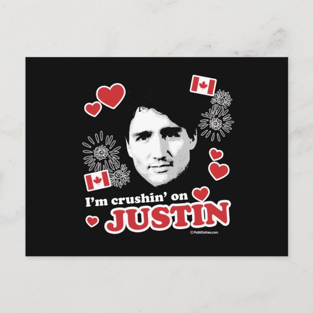Jag är kär i Justin -.png Vykort (Framsida)