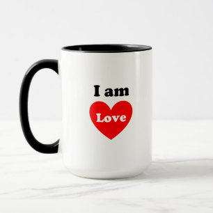 Jag är Kärlek, jag är Light Coffee Mugg