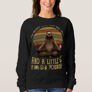 Jag är Kärlek och Light Yoga Sloth Vintag. T Shirt