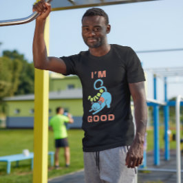 Jag är kattdjur bra Blue cat T Shirt