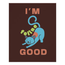 Jag är kattdjur bra brun katt