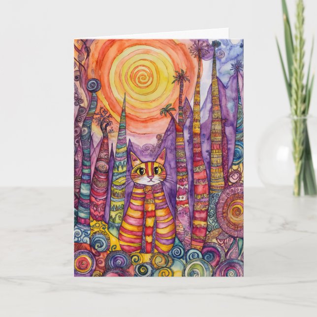 Jag är Kattdjur Bra Cat Greeting Card Kort (Framsida)
