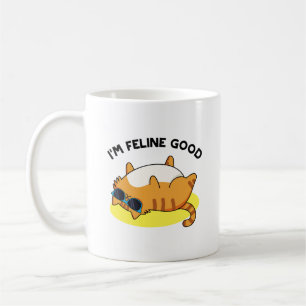 Jag är Kattdjur Bra Cute Tjock Cat Pun Kaffemugg