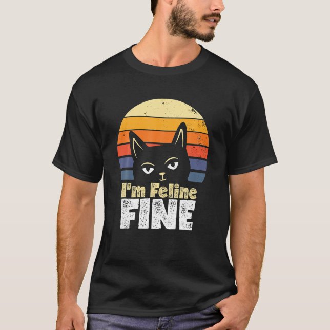Jag är Kattdjur Bra Funny Cat T Shirt (Framsida)