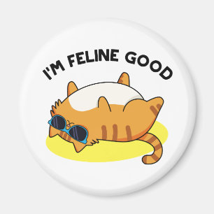 Jag är Kattdjur Bra Funny Tjock Cat Pun Magnet
