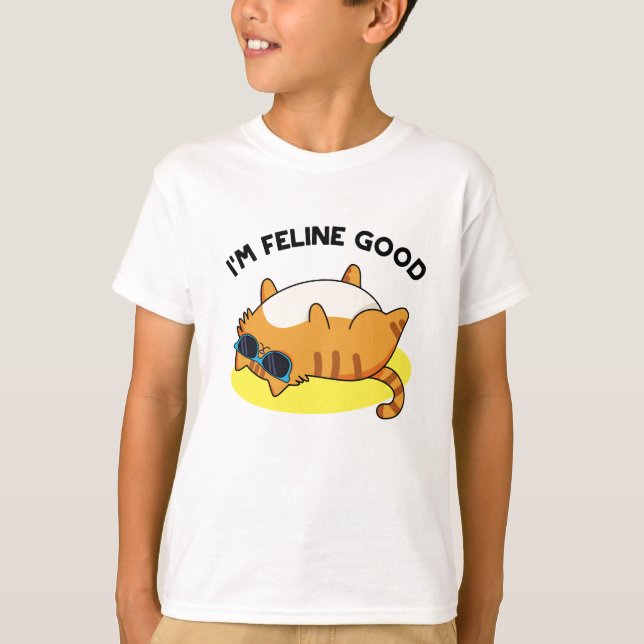 Jag är Kattdjur Bra Funny Tjock Cat Pun T Shirt (Framsida)