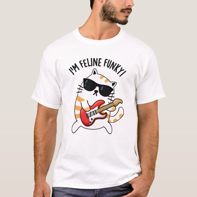 Jag är Kattdjurets Funky Funny Cat Pun T Shirt (Framsida)