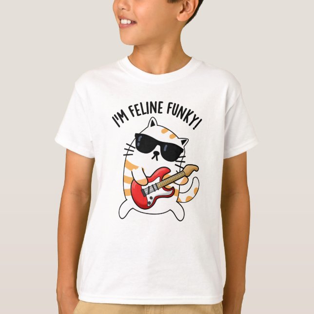 Jag är Kattdjurets Funky Funny Cat Pun T Shirt (Framsida)