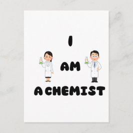 Jag är kemist vykort