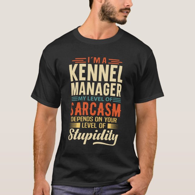 Jag är Kennel Manager T Shirt (Framsida)