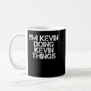 JAG ÄR KEVIN DOING KEVIN SAK Shirt Funny jul Kaffemugg