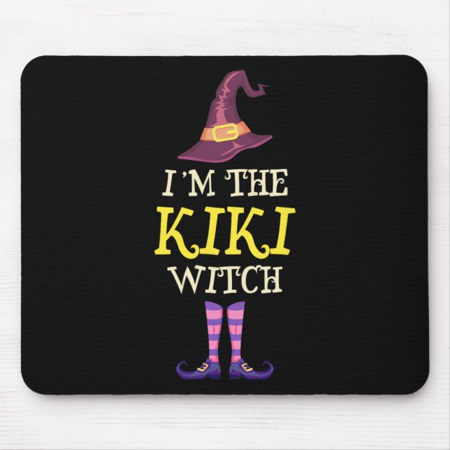 Jag är Kiki Witch Costume Halloween Funny Witchy Musmatta (Framsidan)