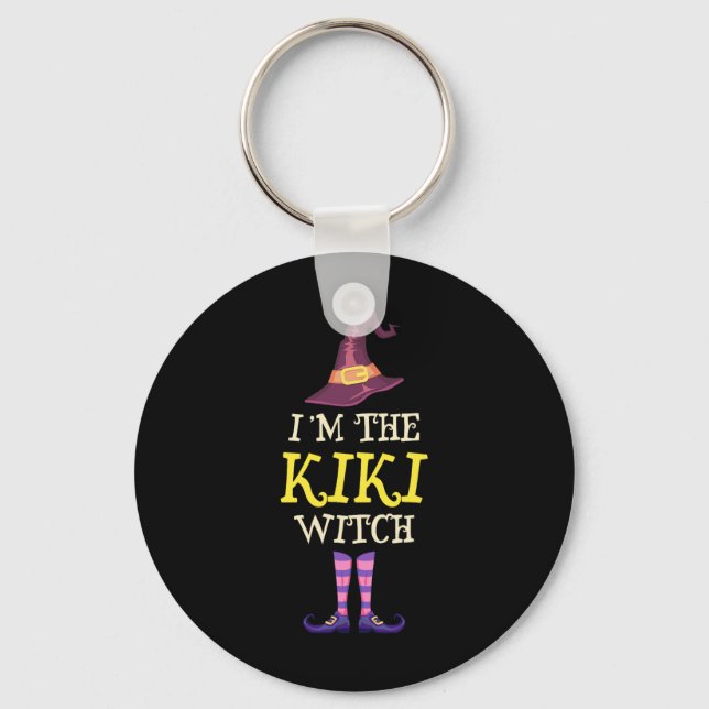 Jag är Kiki Witch Costume Halloween Funny Witchy Nyckelring (Framsida)