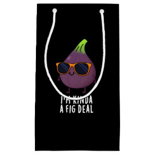 Jag är Kinda A Fig Deal Funny Fruit Pun Mörk BG