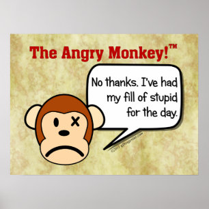 Jag är klar med dumma människor för dagen poster