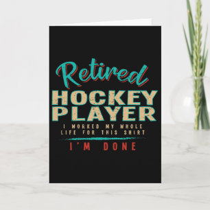 Jag är klar Pensionerad hockeyspelare Ishockey Hum Kort