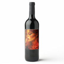 "Jag är klar" Vin Flaska-etikett