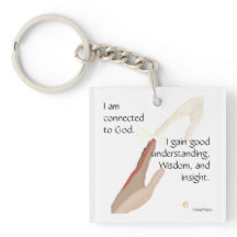 Jag är knuten till Gud. Jag får bra... nyckelkedjo