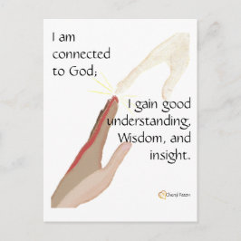 Jag är knuten till Gud. Jag får bra... vykort. Vykort