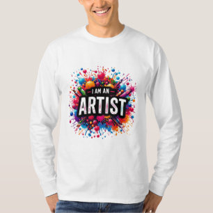 Jag är konstnär Målare TECKNING Konstlärare T Shirt
