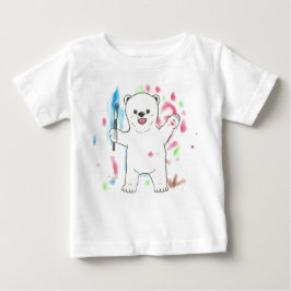 "Jag är konstnär!" Polar björn baby T-shirt