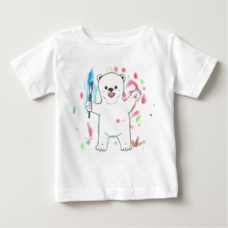 "Jag är konstnär!" Polar björn baby T-shirt