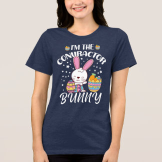 Jag är Kontraktorbunny Funny Påsk Day Rabbit T Shirt